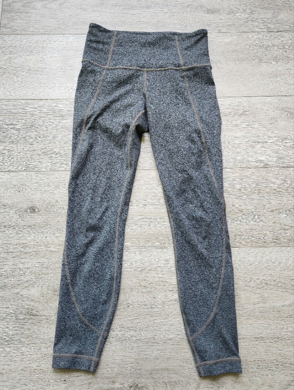 Athleta Salutation ⅞ Heathered Gray Leggings Womens Xs Yoga Activewear